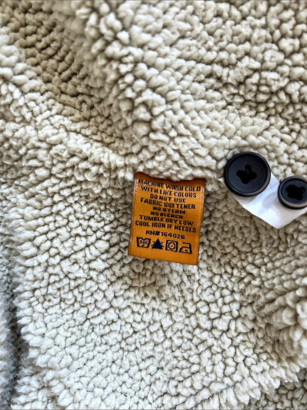Taylor Vintage Olive Green Corduroy Sherpa-Lined Field Jacket / Shacket, Small - Picture 5 of 6